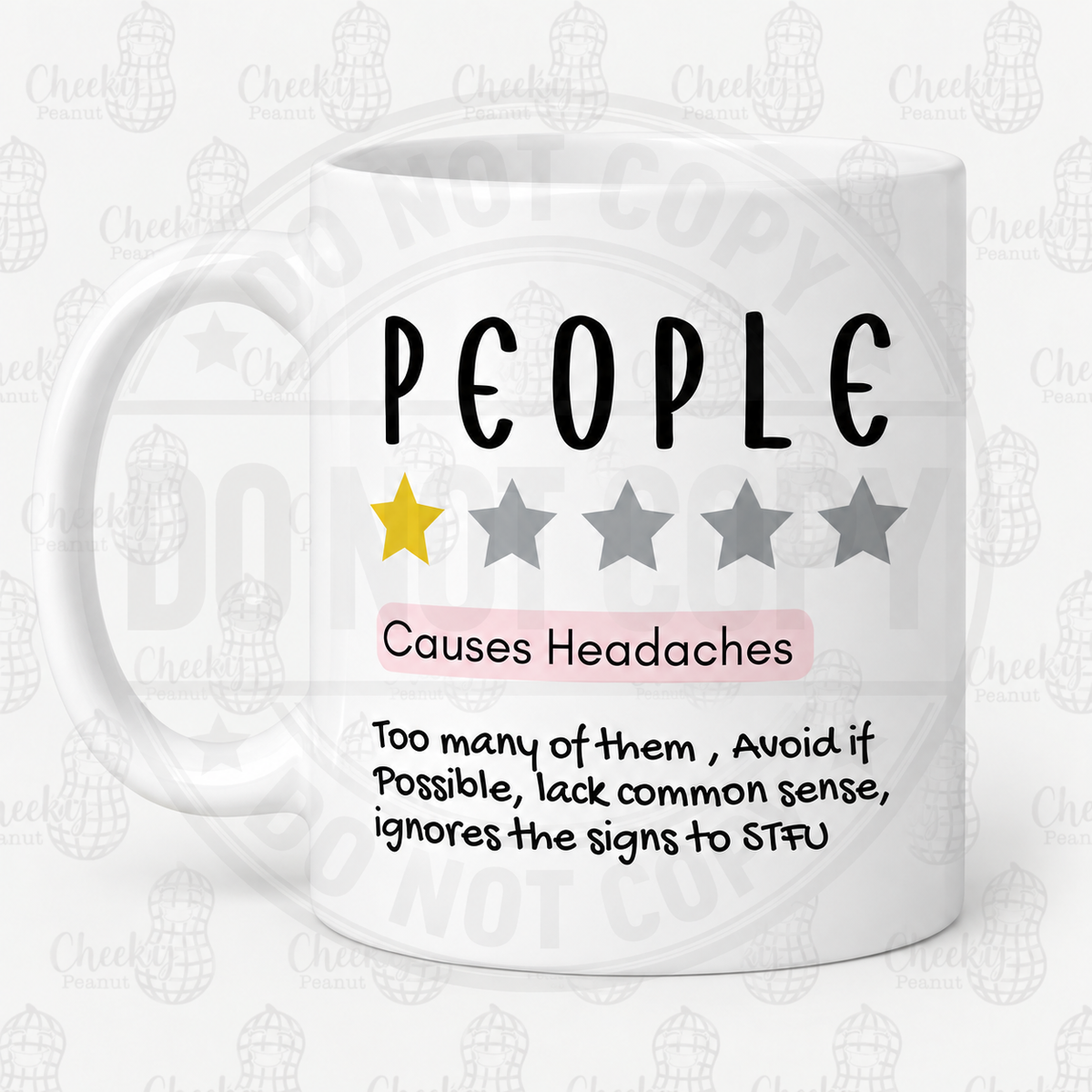 People one star review mug - Causes Headaches