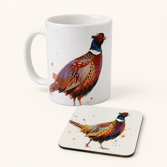 Pheasant Mug & Coaster Set
