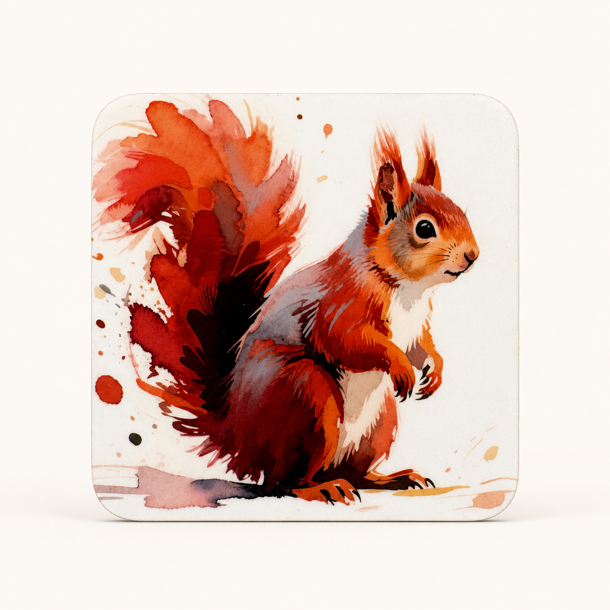 Red Squirrel Coaster
