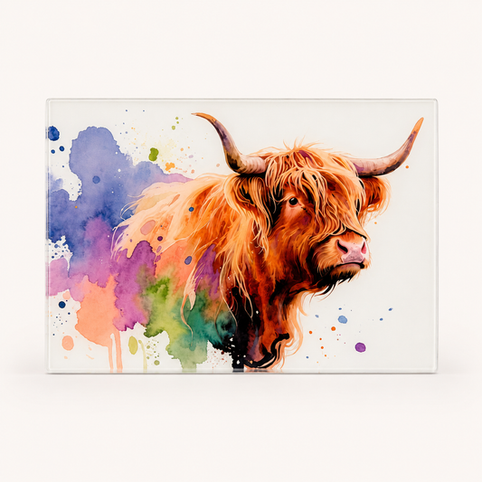 Highland Cow Chopping Board 20 x 28 cm