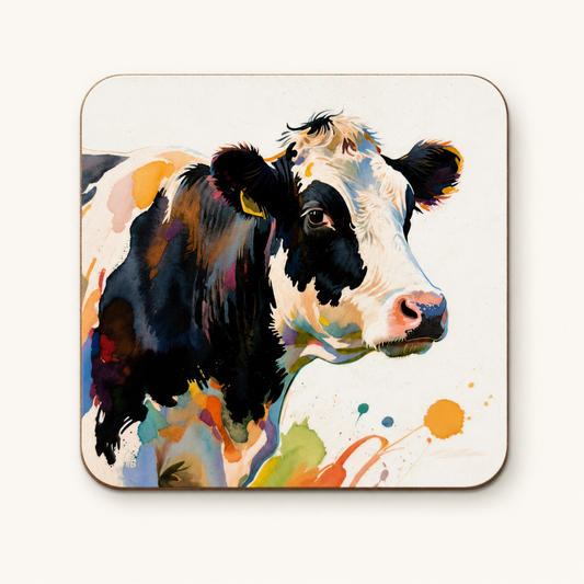 Colourful Cow Coaster