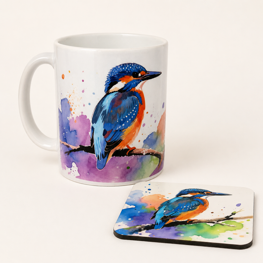 Kingfisher Mug & Coaster Set