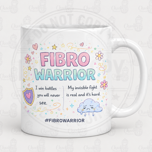 Fibro Warrior mug - invisible fight