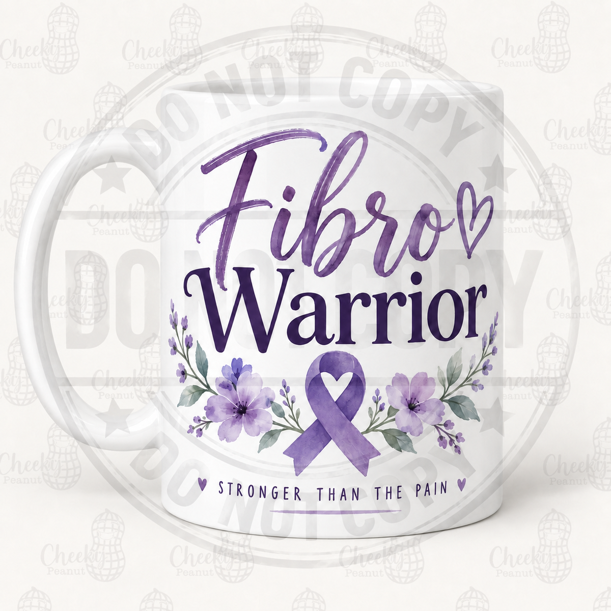 Fibro Warrior mug with watermarks
