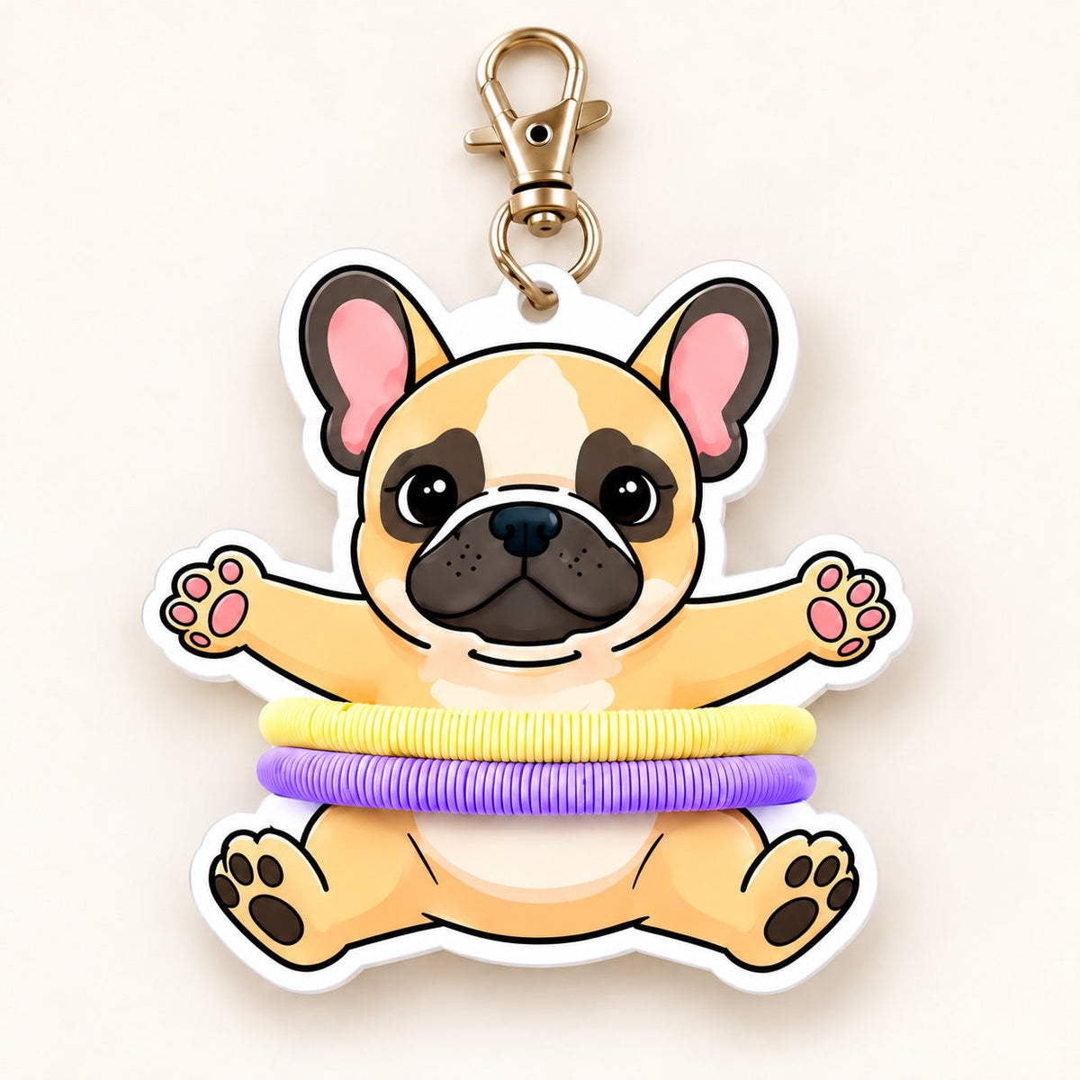 Frenchie Hairband Hugger – clean white product photo